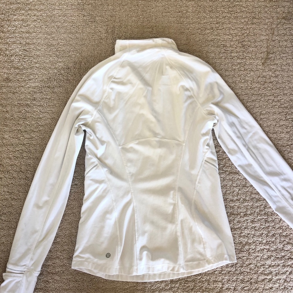 lululemon white quarter zip